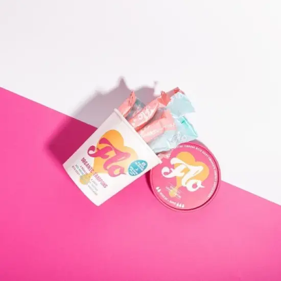 Flo Here We Flo Organic Cotton Eco-Applicator Biodegradable Tampons - 14ct image {3}