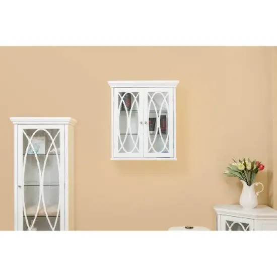 Florence Two Door Removable Wall Cabinet White - Teamson Home image {2}