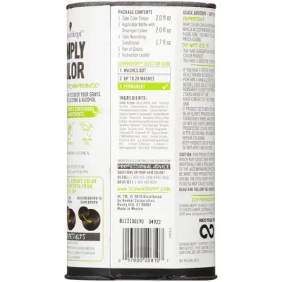 Schwarzkopf Simply Color Permanent Hair Color - 5.7 fl oz image {10}