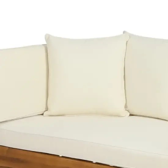 Patio Sofas, Outdoor Arm Sofa, Daybed, All-Weather Sofa with Cushions & Lumbar Pillows, for Patio, Balcony, Backyard, Deck -Christopher Knight Home image {8}