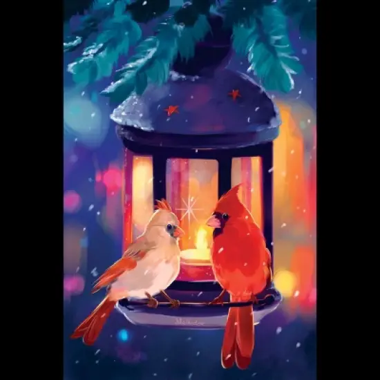 Women's Design By Humans Christmas in the Air By Mellodee Racerback Tank Top image {1}