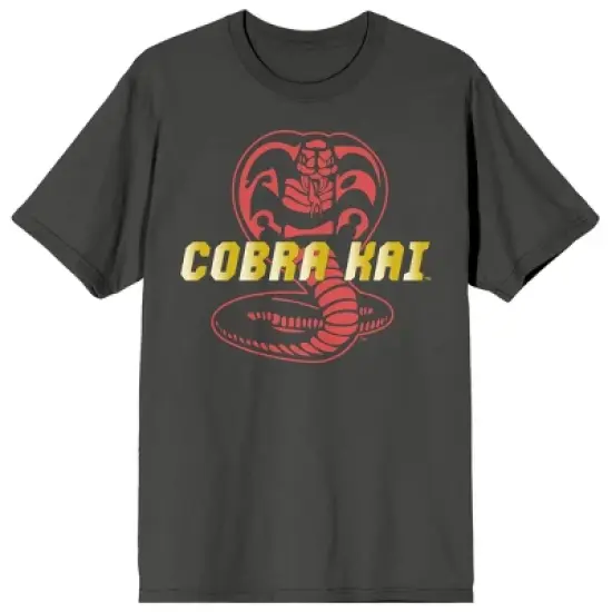 Cobra Kai Snake Art Women's Charcoal T-Shirt image {6}
