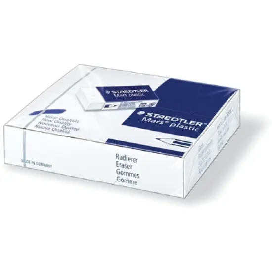 Staedtler Mars Plastic Eraser, White, Pack of 20 image {1}