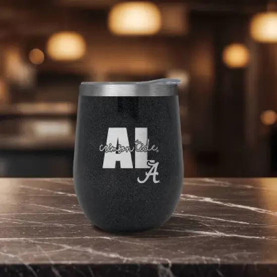 NCAA Alabama Crimson Tide 10oz Onyx Wine Tumbler image {2}