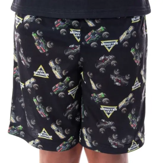 Monster Jam Boys' Skull Throttle Monster Truck Shirt And Shorts Pajama Set image {2}