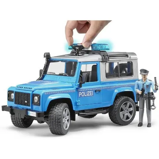 Bruder Land Rover Police Vehicle with Policeman Action Figure image {4}