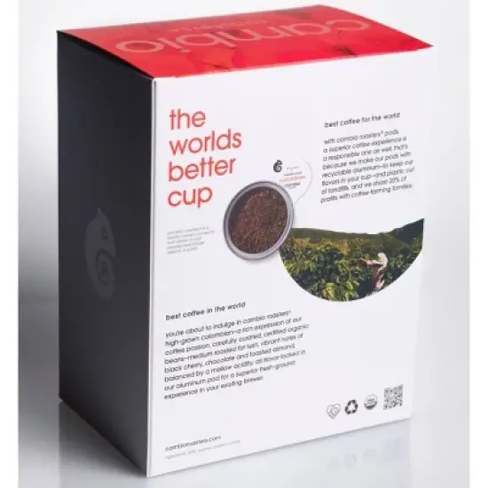 Cambio Roasters Special Colombian Medium Roast Recyclable Coffee Pods - 22ct image {2}
