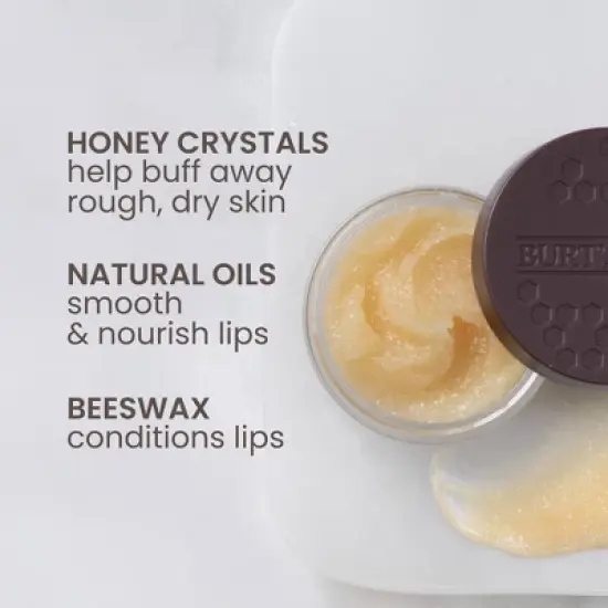 Burt's Bees Natural Conditioning Lip Scrub with Exfoliating Honey Crystals - 0.25oz image {3}