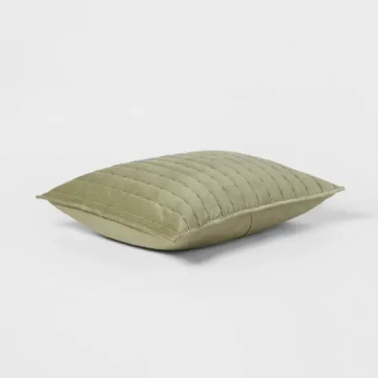 Channel Stitch Velvet Quilt Sham - Threshold image {2}