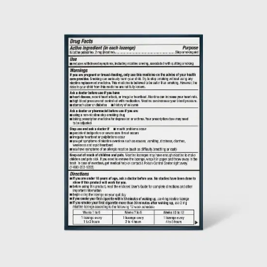 2mg Mini Coated Lozenge Mint - 80ct - up&up&trade; image {2}