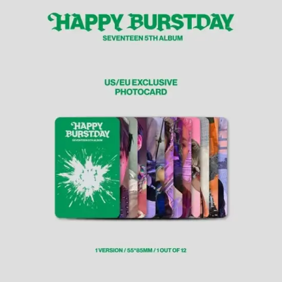 SEVENTEEN 5th Studio Album 'HAPPY BURSTDAY' (Target Exclusive, CD) image {2}