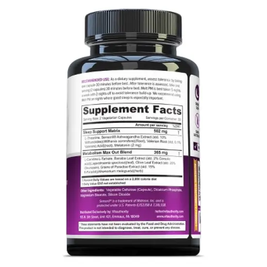 Melt PM Weight Loss Focused Sleep Support, Vitauthority, 60ct image {1}