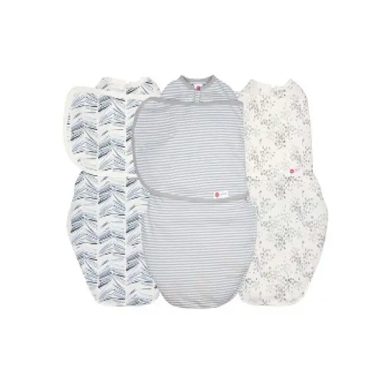 embe Newborn Swaddle Wrap (0-3 months) Arms-In, Legs-In/Legs-Out, 3-Pack Bundle image {6}