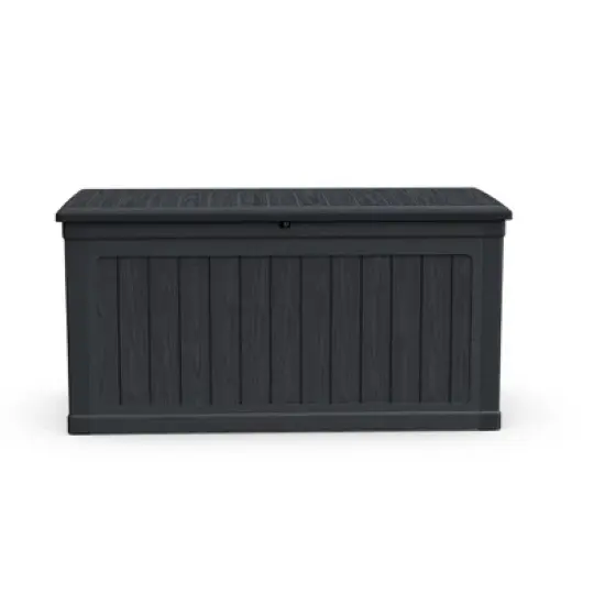 Whisen Outdoor Lockable Deck Storage Box with Double-Wall Construction - Black image {2}