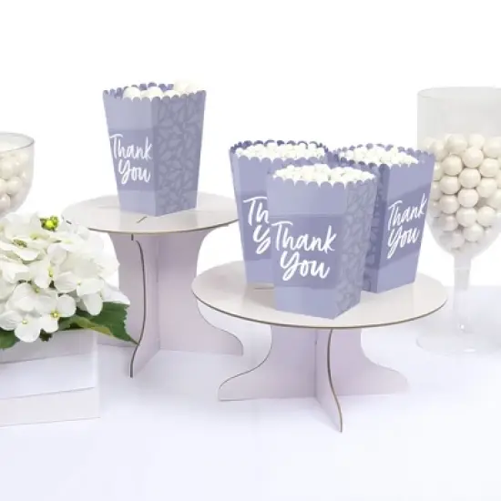 Big Dot of Happiness Purple Elegantly Simple - Guest Party Favor Popcorn Treat Boxes - Set of 12 image {2}