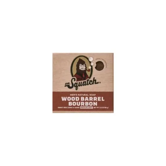 DR. SQUATCH Men's All Natural Mini Bar Soap - Wood Barrel Bourbon - 2.3oz image {3}