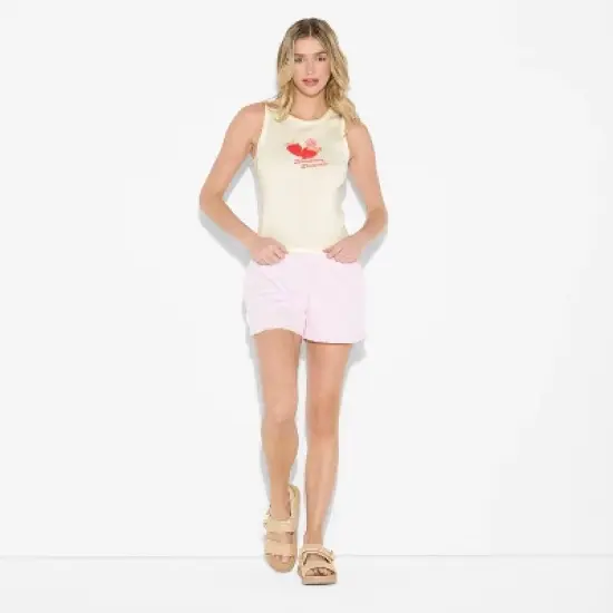 Women's Strawberry Shortcake Graphic Tank Top - White image {3}