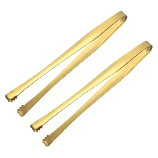 Unique Bargains Stainless Steel Ice Appetizers Sugar Serving Mini Tongs image {5}
