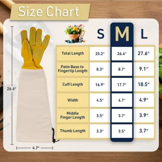 Kings County Tools Long Gardening Gloves image {5}