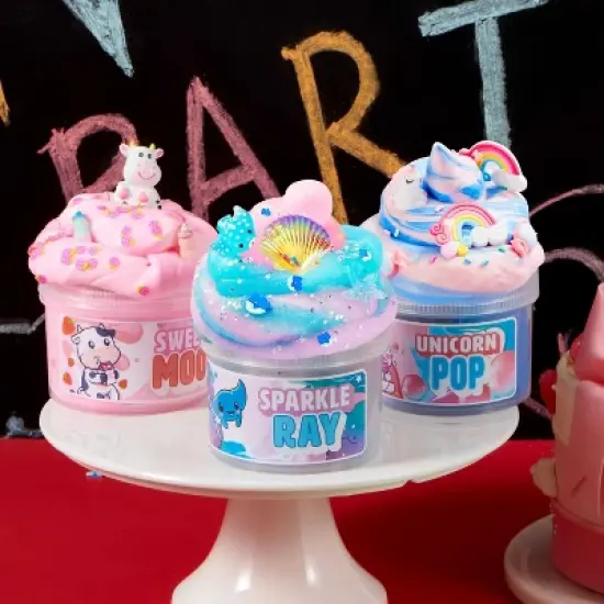 Joyfy Slime 3 Pack Butter Party Favors  Non-Sticky Pre-Made Slime For Kids DIY Stress Relief Sludge Fidget Toy Birthday Gift Educational Putty Toys image {5}