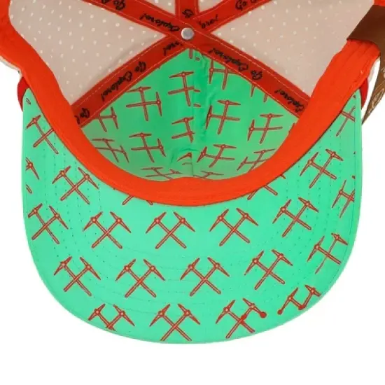 Yosemite National Park Cream and Teal 6-Panel Unstructured Hat image {5}