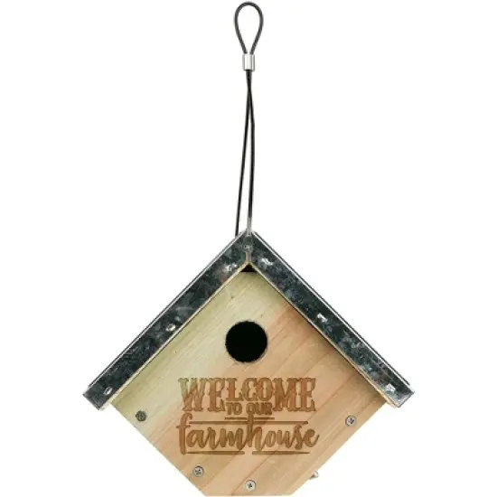 Natures Way Galvanized Weathered Cedar Wren House image {5}