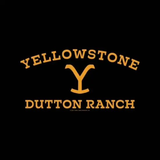 Men's Yellowstone Logo Short Sleeve Graphic T-Shirt - Black image {2}