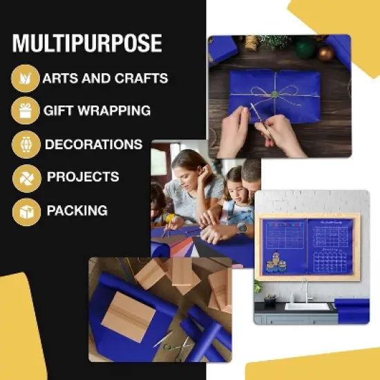 Exquisite Colored Kraft Paper Roll 17.5 In x 110 Ft Kraft Wrapping Paper Craft Paper Shipping Paper Kraft Paper Roll Gift Wrap image {6}