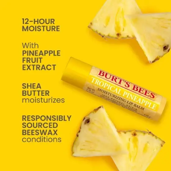 Burt's Bees Lip Balm - Pineapple - 0.15oz image {2}