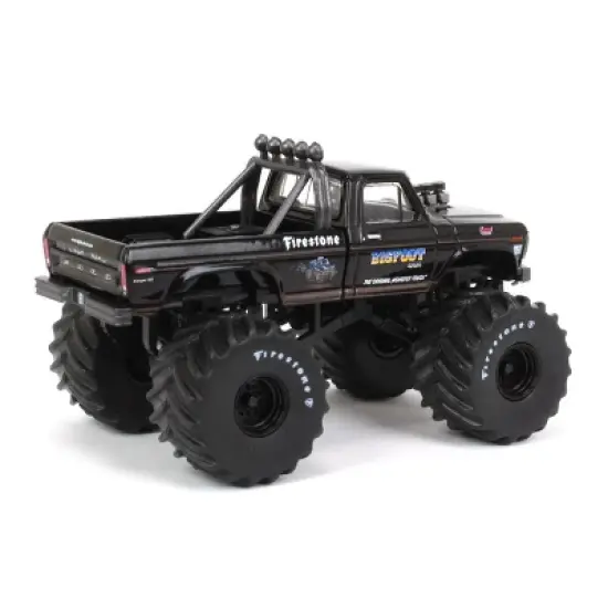 Greenlight 1/64 1974 Ford F-250 Monster Truck Bigfoot 1 Black Bandit Series 27 28110-E image {2}