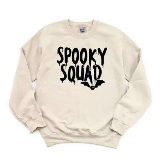 Simply Sage Market Women's Graphic Sweatshirt Spooky Squad Bat image {2}