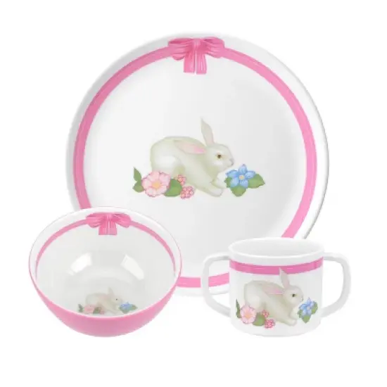 Portmeirion Botanic Garden Terrace 3-Piece Dinner Set - Bunny image {3}