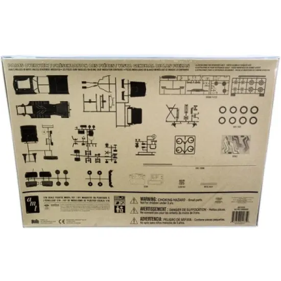 Skill 3 Model Kit 1957 Ford Thunderbird Convertible 2-in-1 Kit 1/16 Scale Model by AMT image {3}