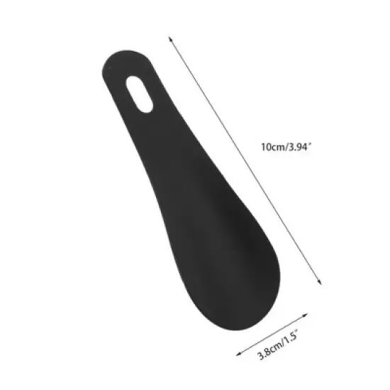 Unique Bargains Straight Hole Shoe Horn 3.94"x1.5" Black 1 Pc image {3}