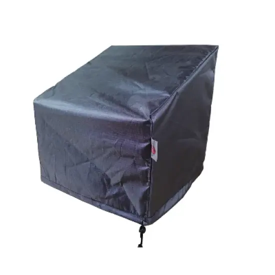 Summerset Shield Gold Club 2-Layer Polyester Fabric Chair Cover - Charcoal Grey image {1}