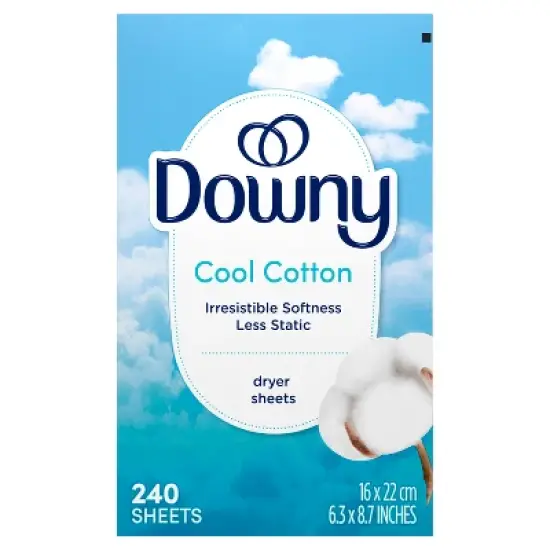 Downy Cool Cotton Fabric Softener Dryer Sheets - 240ct image {7}