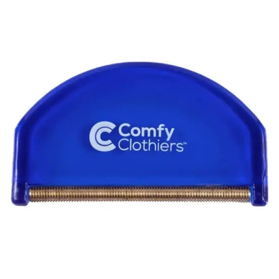 Comfy Clothiers Cashmere & Wool Comb for De-Pilling Sweaters & Clothing, Removes Pills, Fuzz and Lint from Garments, Blue image {1}
