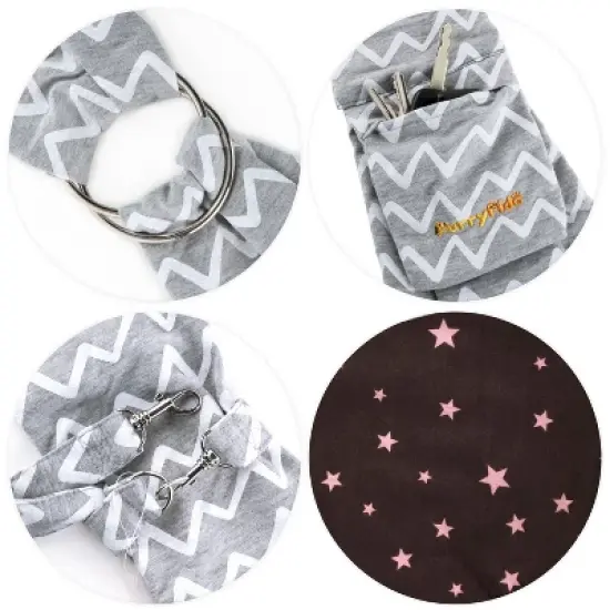Furry Fido Adjustable Pocket Pet Sling - Chevron image {3}
