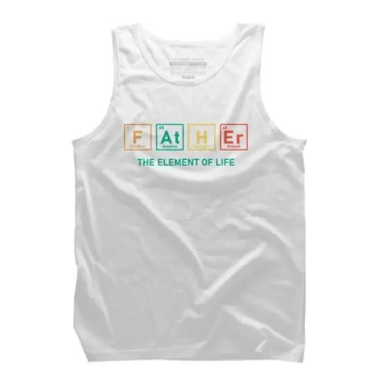 Men's Design By Humans Dad Handsome, Charming, See Also ATM By Tank Top image {6}