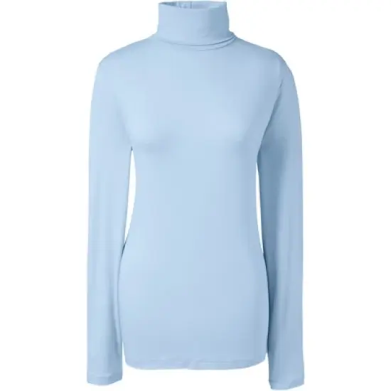 Lands' End Women's Lightweight Fitted Long Sleeve Turtleneck image {10}