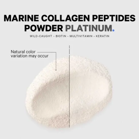 Codeage Marine Collagen Protein Powder Platinum, Fish Collagen Peptides + Vitamins, Biotin - 11.50 oz image {6}