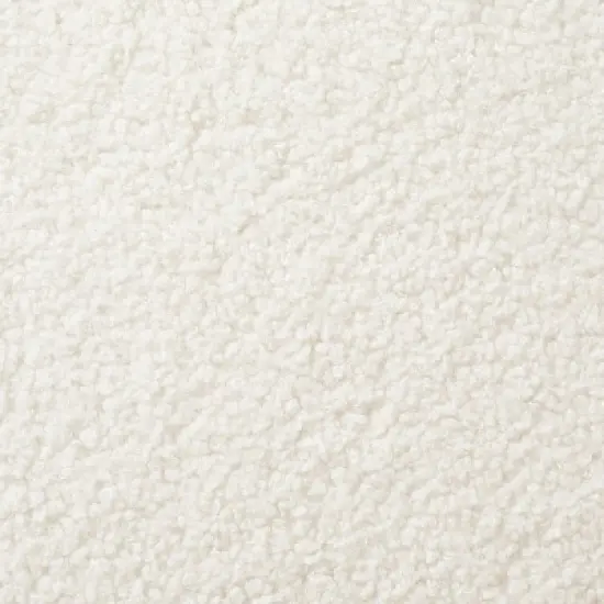 Rosemead Metal Frame and Rounded Back Faux Sherling Accent Chair Cream - Threshold&trade; designed with Studio McGee image {4}