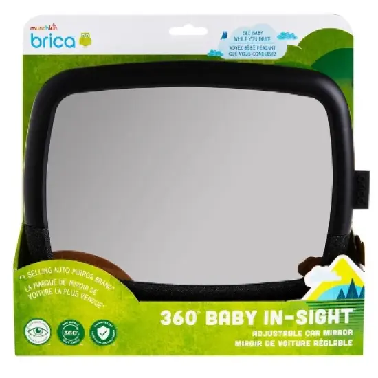 Munchkin Brica 360&deg; Pivot Baby In-Sight Adjustable Car Mirror - Black image {7}