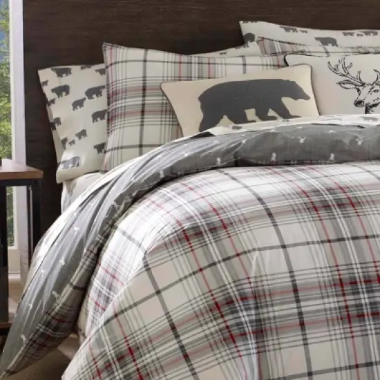 Alder Plain Reversible Duvet Cover Set - Eddie Bauer image {4}
