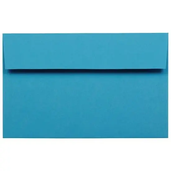 JAM PAPER #10 Business Colored Envelopes - 4 1/8 x 9 1/2 - Blue Recycled - 100/Pack image {7}