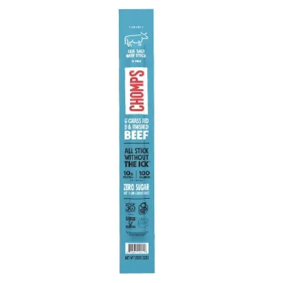 Chomps Sea Salt Beef Stick - 1.15oz image {9}