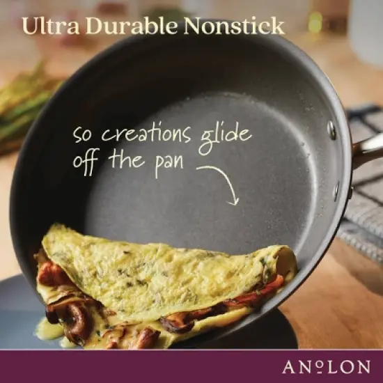 Anolon Advanced Home 10.25" Hard-Anodized Nonstick Frying Pan Bronze image {6}