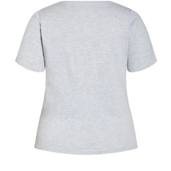 Women's Plus Size Check Sleep Set - grey | EVANS image {6}