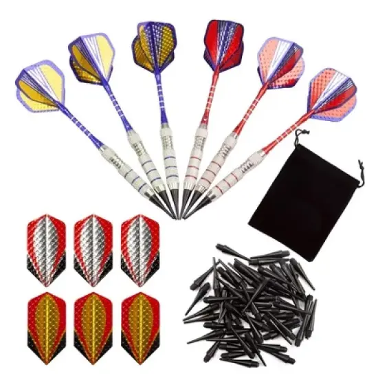 GSE 6 Pcs of 18 Grams Soft Tip Darts for Electronic Dart Board with 60 Free Dart Tips & Storage Bag (Professional) image {7}