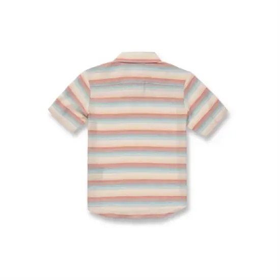 Volcom Toddler Boys Veecee Stripe Short Sleeve Button Down Shirt image {1}